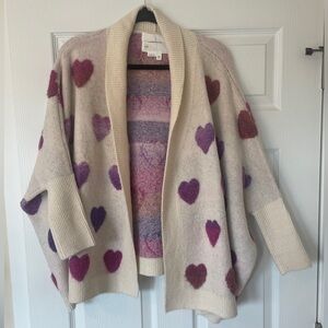 Anthropologie Heart Sweater